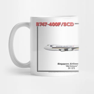 Boeing B747-400F/SCD - Singapore Airlines Cargo "Old Colours" (Art Print) Mug